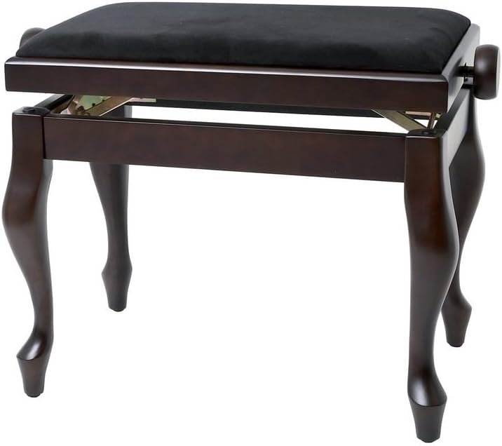 GEWA Pianobänke, Pianostuhl Deluxe Classic schwarz hochglanz Schwarz Hochglanz Deluxe Classic, Schwa