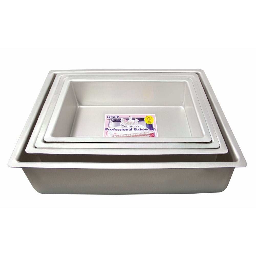 PME OBL09133 Längliche Aluminium-Backform 22,9 x 33,0 x 7,6 cm, 22,9 x 33,0 x 7,6 cm