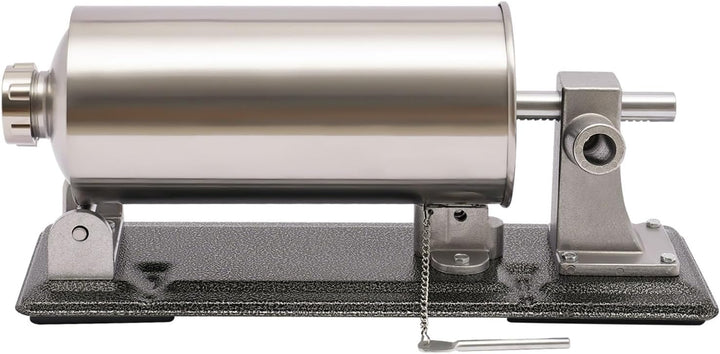 Wurstfüller aus Edelstahl 4L, Manueller Wurstfüllmaschine | 4 Füllrohren Fleischfüller Wurstspritze