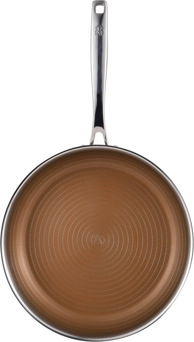 MasterPRO Giro 3 | Pfanne Antihaftbeschichtet 28 cm | Mit Dreifacher Edelstahl- und Aluminiumschicht