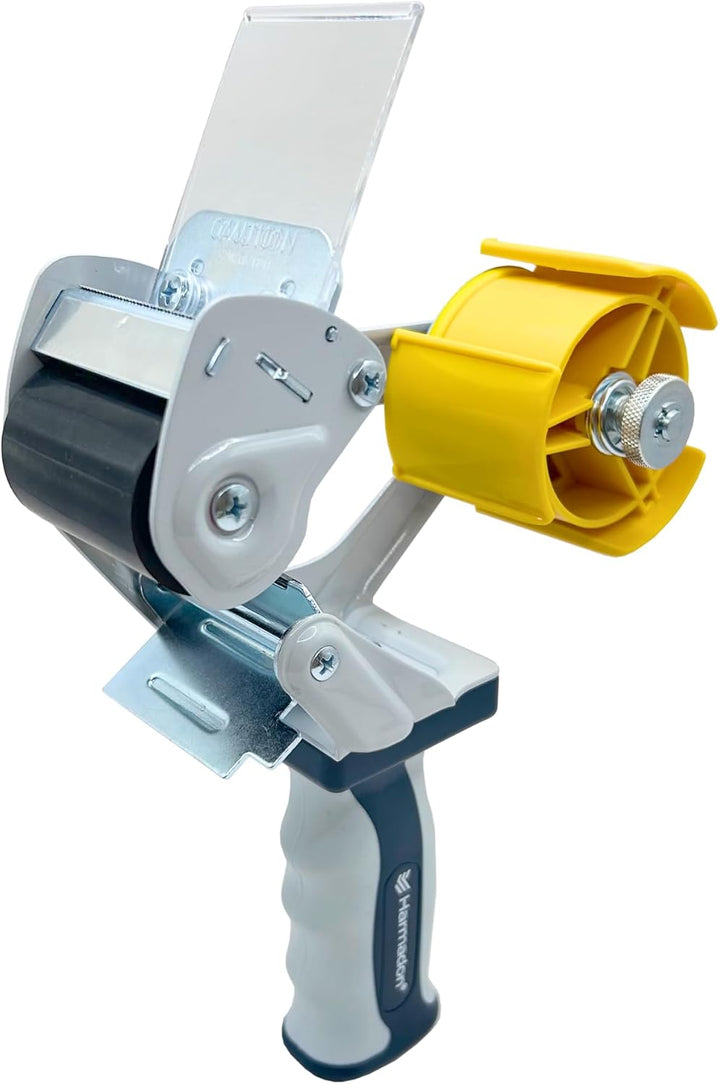 GFC-828 Paketbandabroller 50 mm – Handabroller Klebeband mit LOW NOISE System, ergonomisch, heavy du