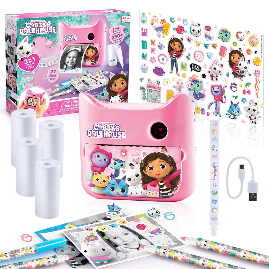 Canal Toys Photo Creator GAB005 - Gabby 12 MP Sofortbildkamera für Kinder - Kinderkamera mit LCD-Dis