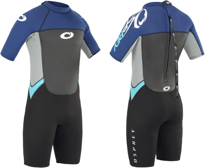 Osprey Herren Origin Shorty 3/2 mm Neoprenanzug Sommer, Herren, Origin Shorty 3/2 mm XXXL blau / wei