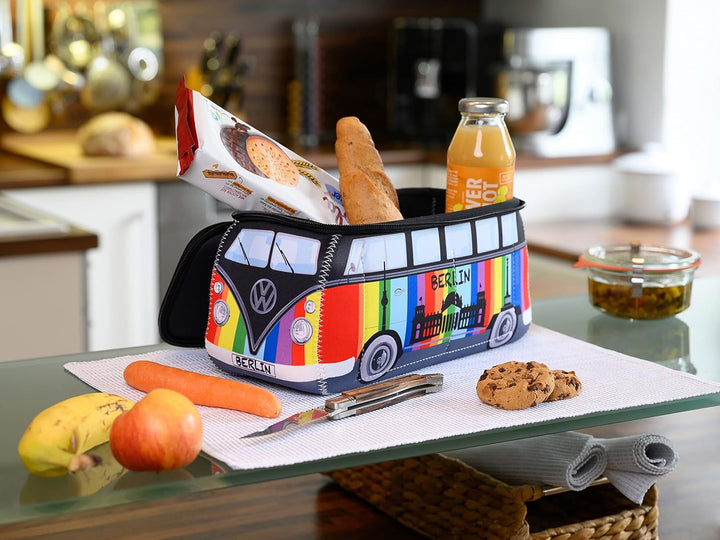 BRISA VW Collection - T1 Bulli Bus Kulturbeutel Kosmetiktasche | Volkswagen Universaltasche Waschbeu