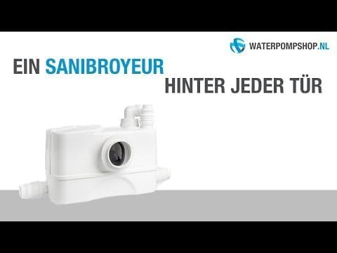 SaniBroy Hebeanlage SANIACCESS 3 – max. Förderdistanz vertikal x horizontale 5x100 m, steckfertig, s