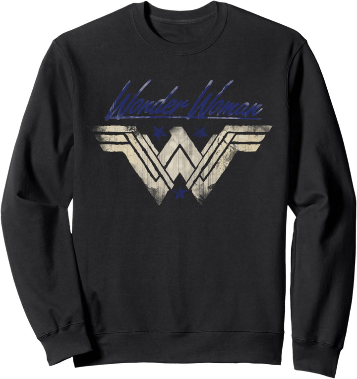 DC Wonder Woman Logo Wasserzeichen Sweatshirt