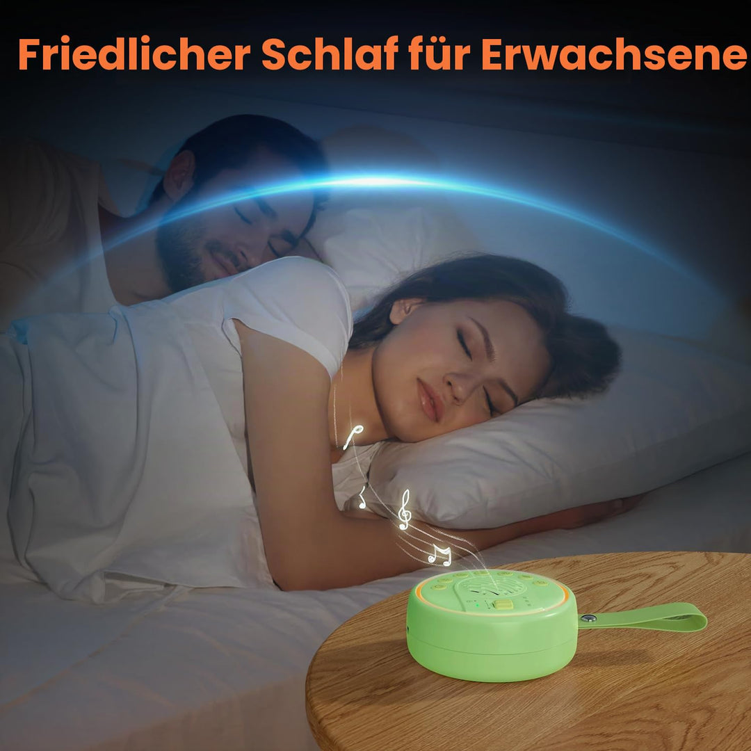 Lemnoi White Noise Machine Tragbare Einschlafhilfe Babys Geräuschmaschine weisses rauschen mit 22 be