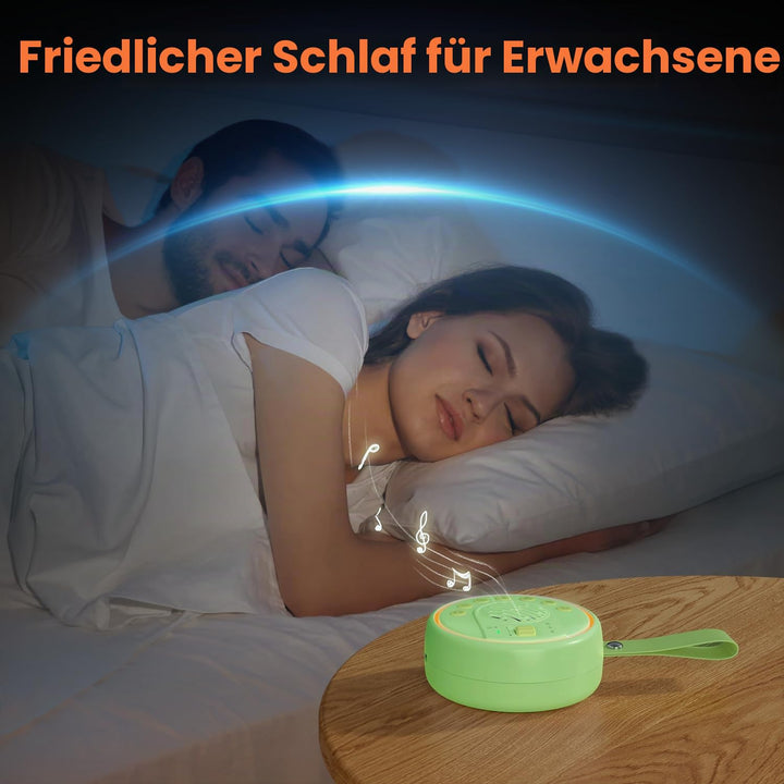 Lemnoi White Noise Machine Tragbare Einschlafhilfe Babys Geräuschmaschine weisses rauschen mit 22 be