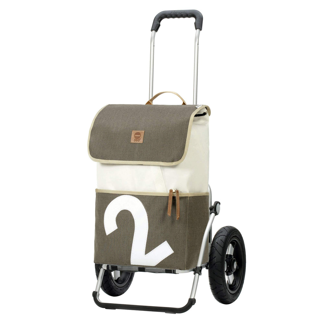 Andersen Einkaufstrolley - Royal Shopper 360° Mole 2 41 L Einkaufsroller, Segelstoff, upcycling, Alu