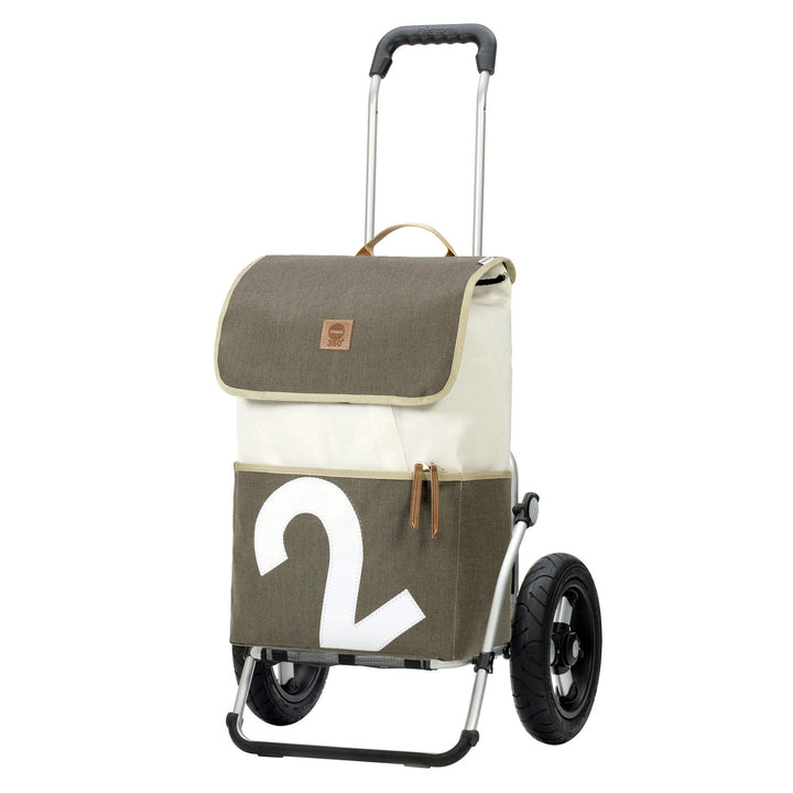 Andersen Einkaufstrolley - Royal Shopper 360° Mole 2 41 L Einkaufsroller, Segelstoff, upcycling, Alu