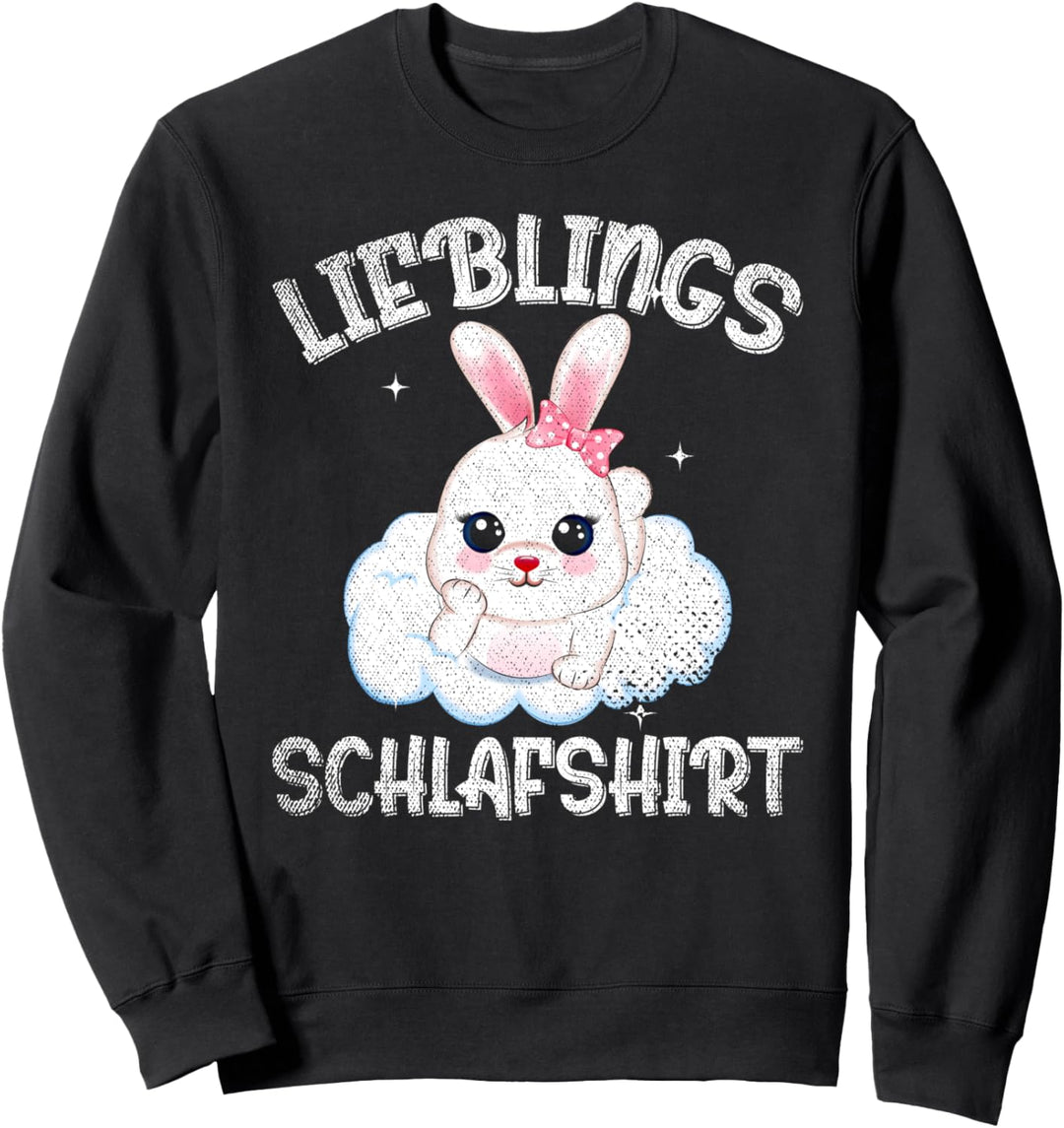 Kaninchen Tier Pajama Langschläfer Hase Schlafshirt Sweatshirt