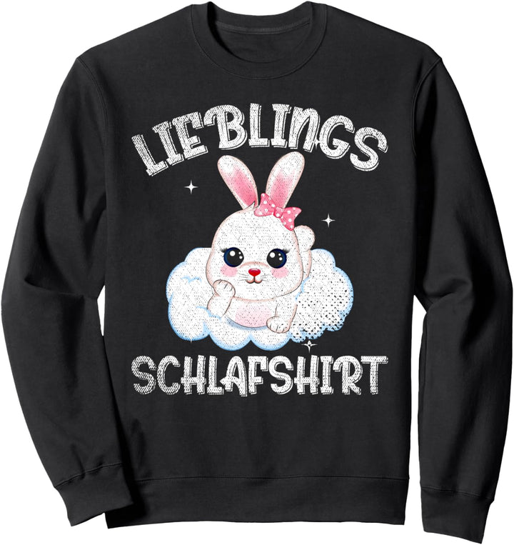 Kaninchen Tier Pajama Langschläfer Hase Schlafshirt Sweatshirt