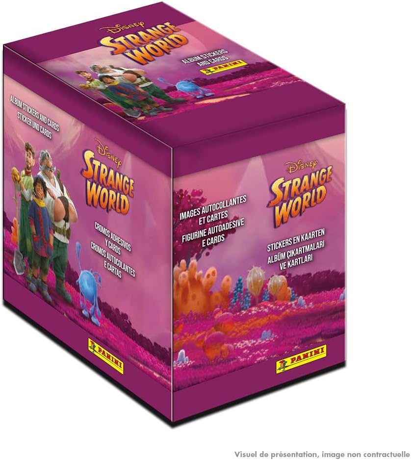 Panini Disney Strange World - Sticker & Cards (Box mit 36 Tüten), Box mit 36 Tüten