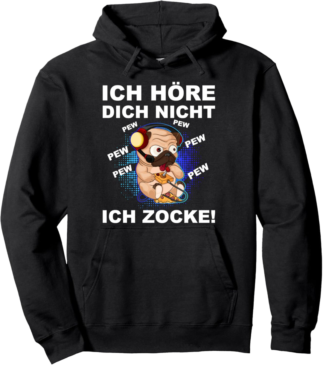 Ich Höre Dich Nicht Ich Zocke Gamer Geschenk Idee Gaming Pullover Hoodie