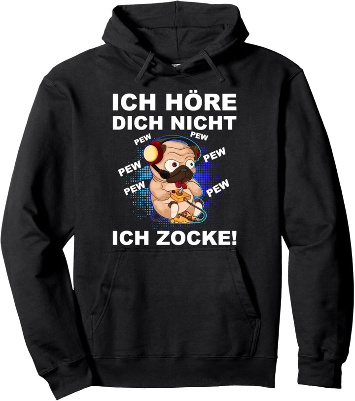Ich Höre Dich Nicht Ich Zocke Gamer Geschenk Idee Gaming Pullover Hoodie