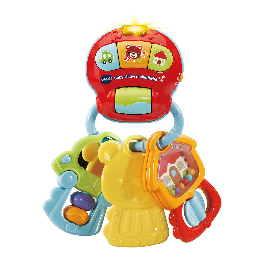 VTech Le Mie Prime Schlüssel, 3 in 1, interaktive Rassel mit Bewegungssensor, Babyrassel mit beleuch