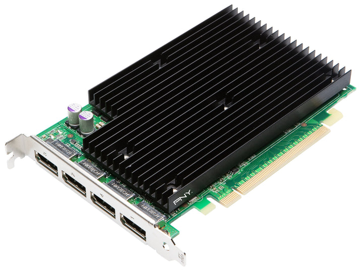 PNY Quadro NVS 450 ATX Grafikkarte (PCI-e, 512MB GDDR3 Speicher, Quad Display Port, 1 GPU)