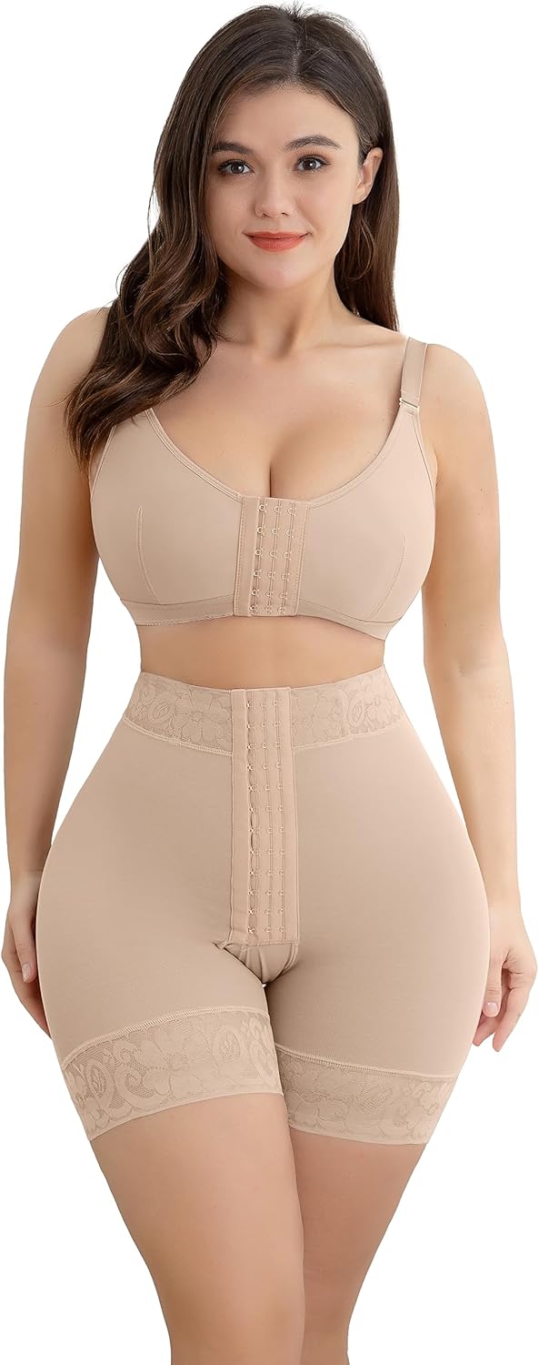 SHAPSHE Damen Bauchweg Unterhose Po Push Up Shapewear Bauch Kontrolle Figurformende Unterwäsche Hohe