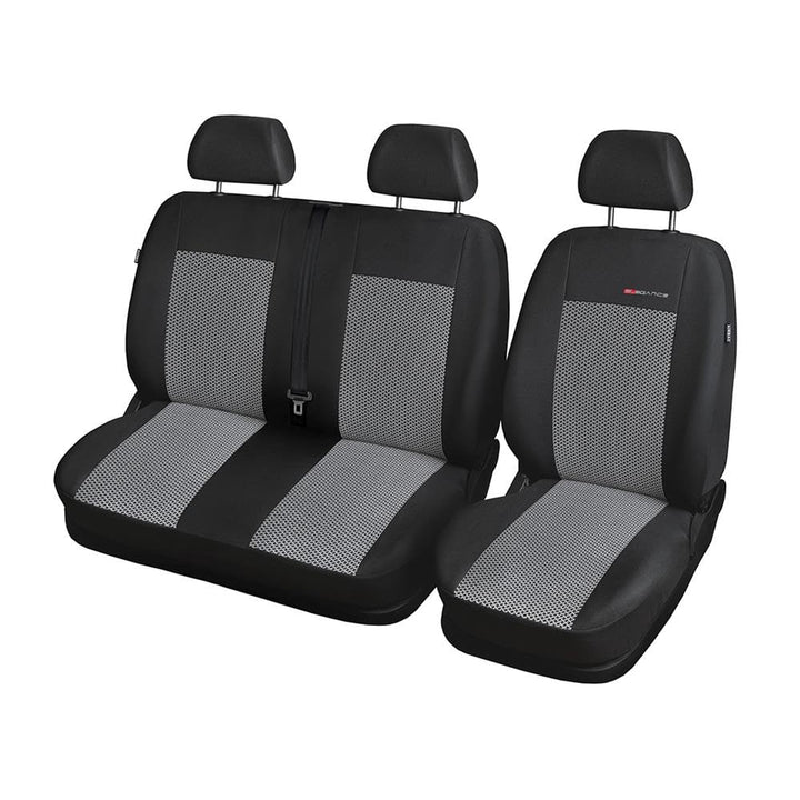 Mossa Passgenaue Sitzbezüge passend für VW Transporter T6 Van 2015-2019 E2 | nur vordere Sitze - 1+2