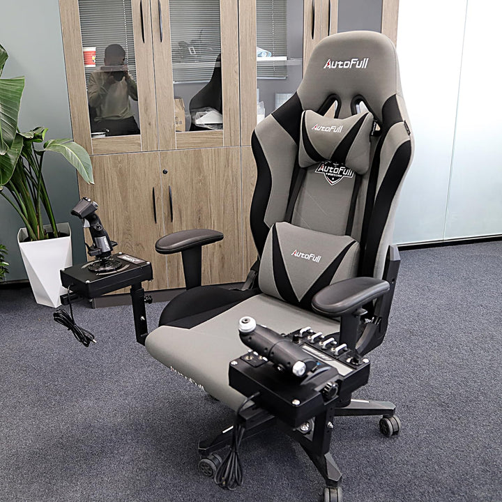 EG STARTS 2 Set Stuhlhalterungen Flight Sim Game Hotas Joystick Halterung für Logitech X52 X56 Rhino