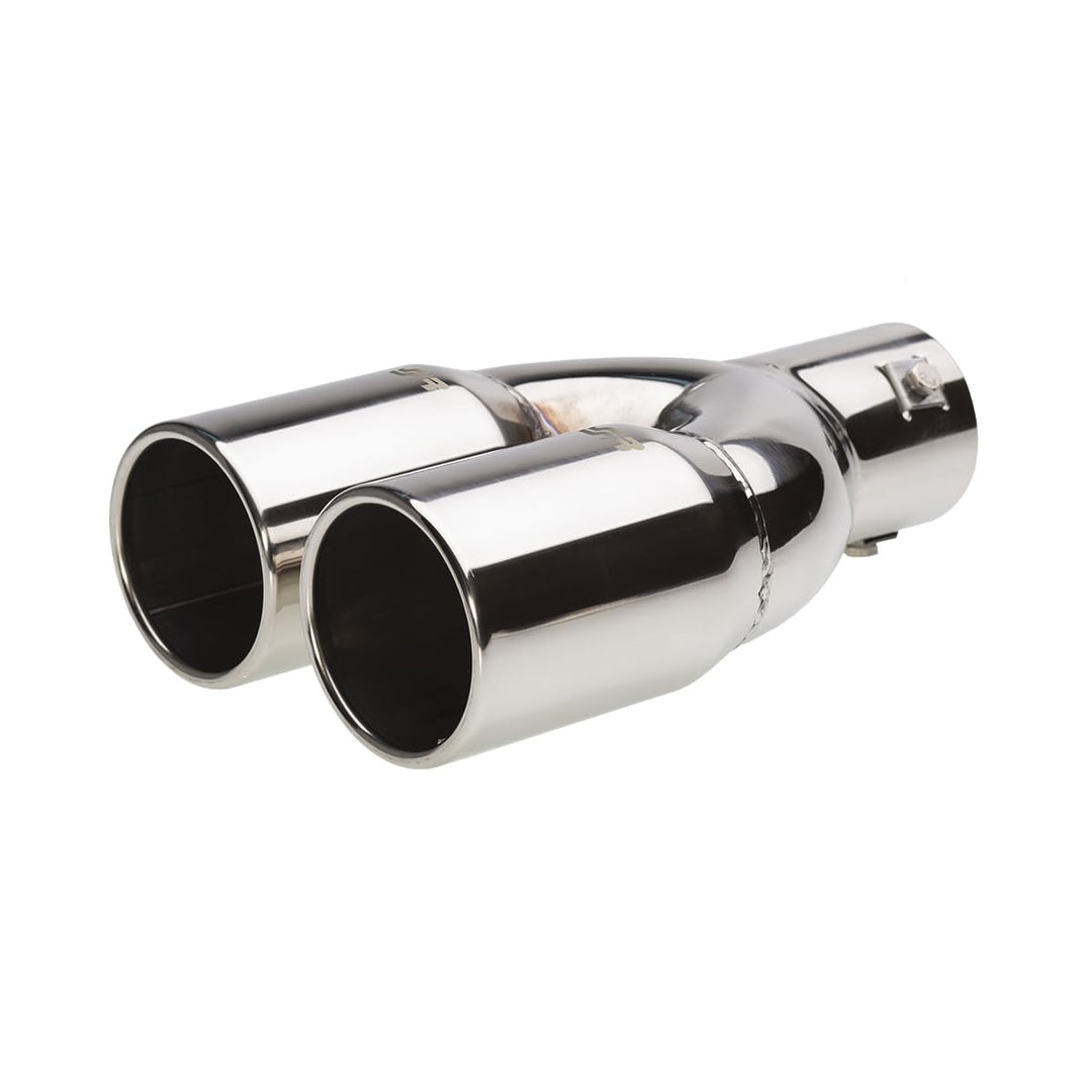 Simoni Racing TRX/60 Exhaust Tip Double Rounded, INOX