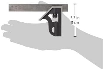 Starrett 10MH-150 Gusseisen Vierkantkopf Student Kombi Vierkant, 150 mm Grösse Single, Single