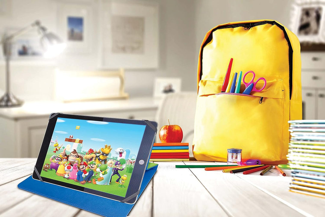 Lexibook MFP100NI Universelle Tablet-Hülle Nintendo Super Mario-Schutzhülle für Kinder-Kompatibilitä