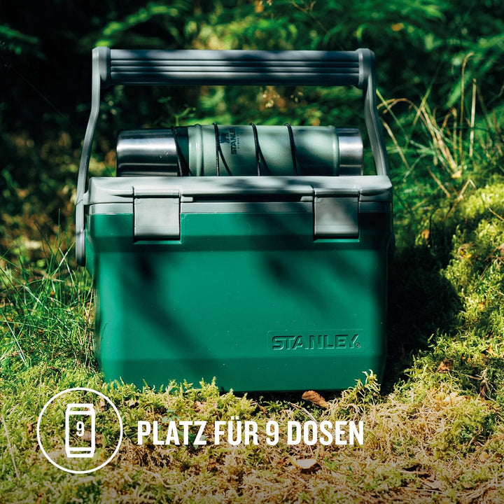 Stanley Adventure Outdoor Cooler 6,6 Liter / 7QT Grün - Camping Kühlbox Klein - BPA-frei - Deckel fu