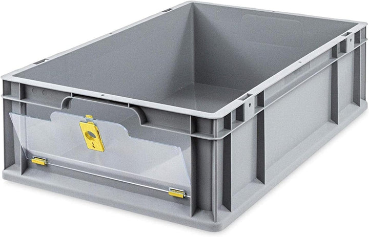 PROREGAL Eurobox NextGen Insight Cover | HxBxT 17x40x60 | 34 Liter | Niedrig/Gelb | Eurobehälter, Tr
