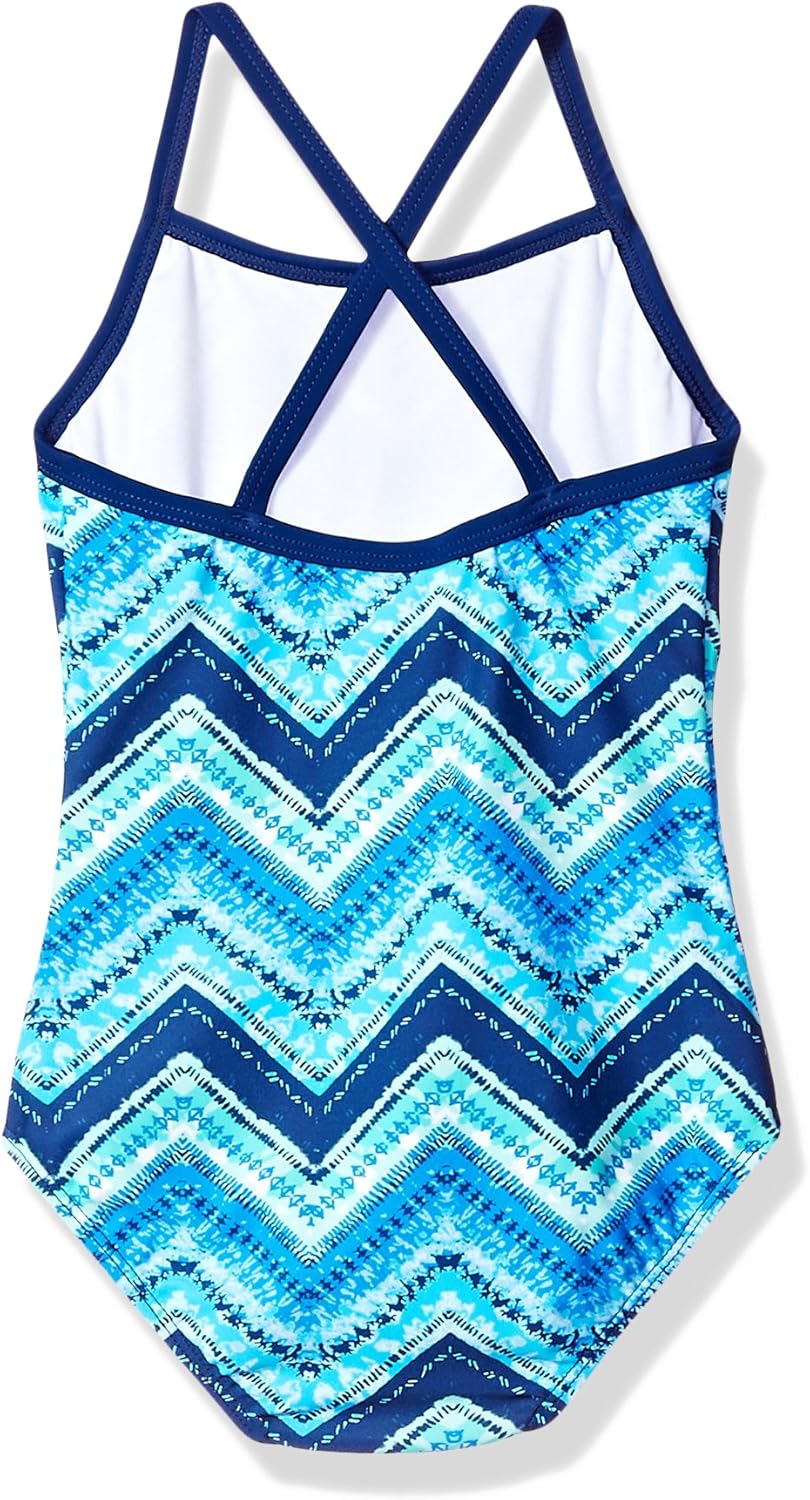 Kanu Surf Mädchen Kirsten Badeanzug Chevron Beach Sport Banded Einteiler Badeanzug 3 Jahre Kirsten B