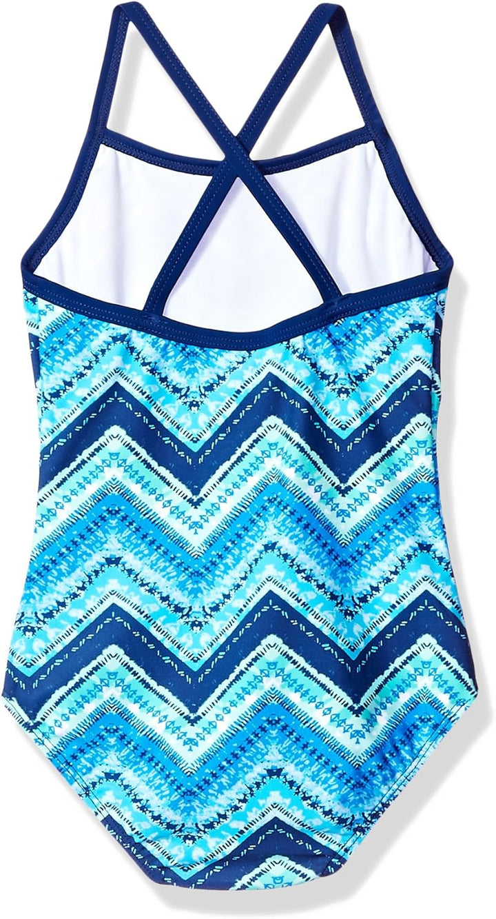 Kanu Surf Mädchen Kirsten Badeanzug Chevron Beach Sport Banded Einteiler Badeanzug 3 Jahre Kirsten B