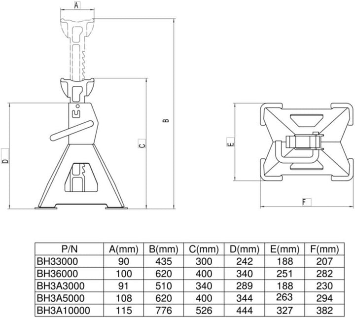 Pair Of Jack STANDS 3T Each Ar