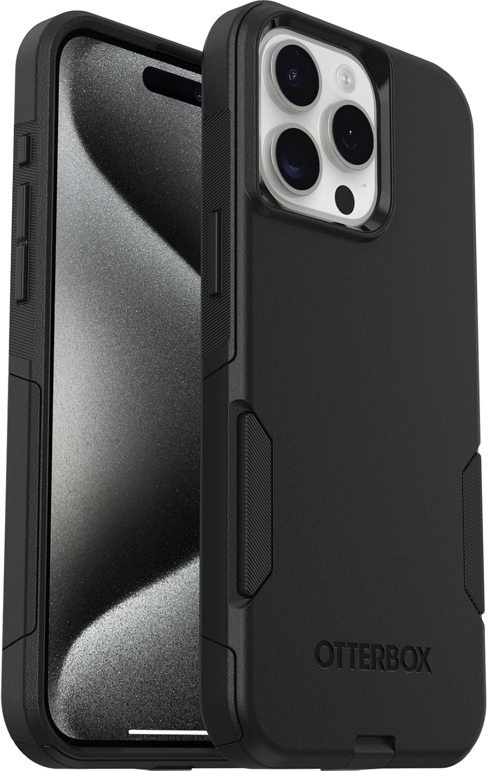 OtterBox Commuter Hülle für iPhone 15 Pro Max, sturzsicher, schützende Hülle, 3X Schwarz, Keine Einz