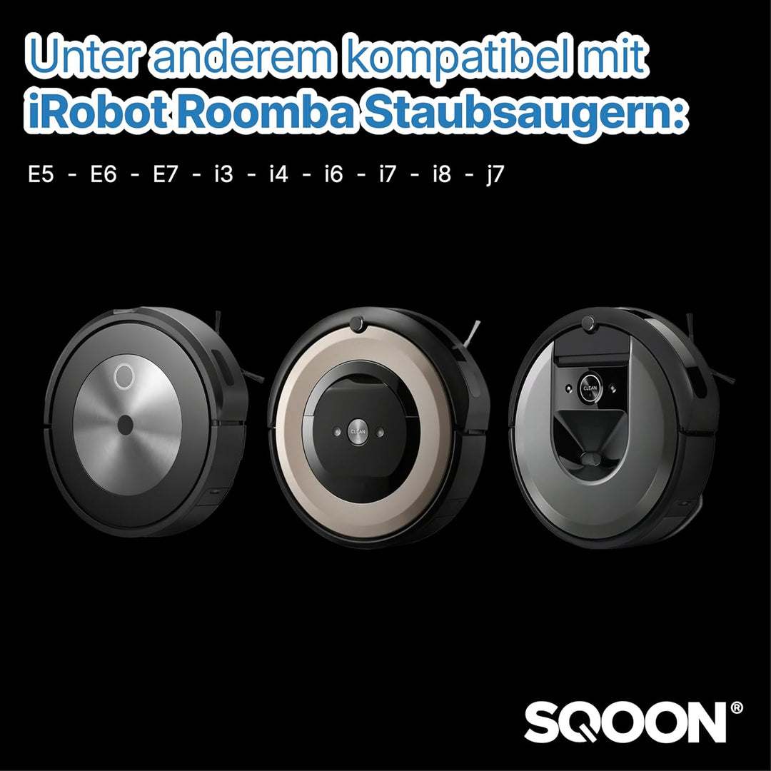 Serviceset XL geeignet für iRobot Roomba i3, i3+, i7, i7+, i4, i6, i6+, i8, i8+, E5, E6, E7, 2x dopp