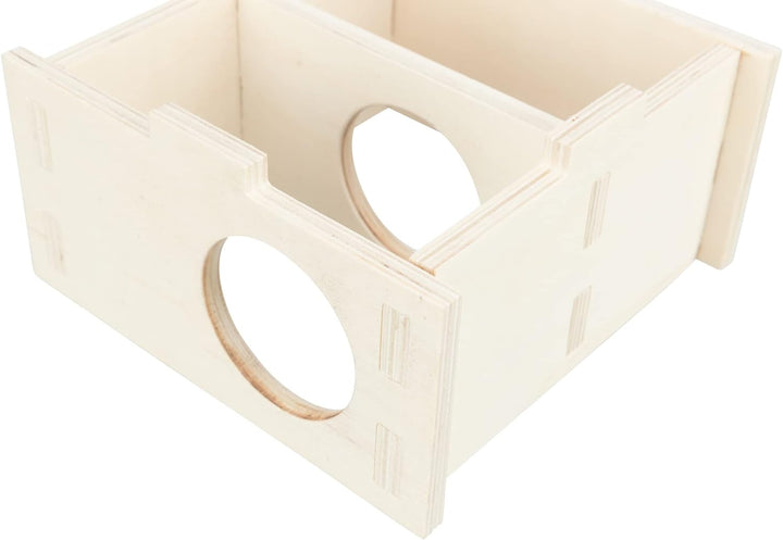 TRIXIE artgerechtes Kleintierhaus ohne Klammern und Nägel für grosse Hamster und Degus, mit Zwei Kam