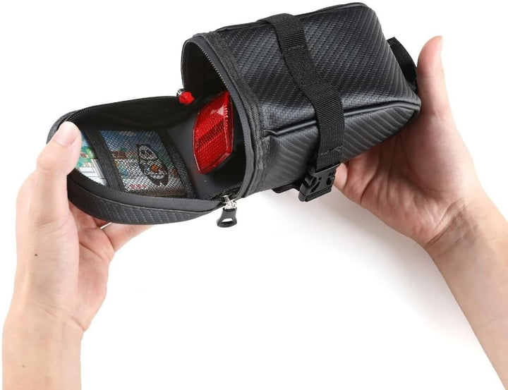 Alpensattel Fahrrad Satteltasche | Praktische Tasche zur Befestigung am Sattel | Wasserdicht &amp; Unive