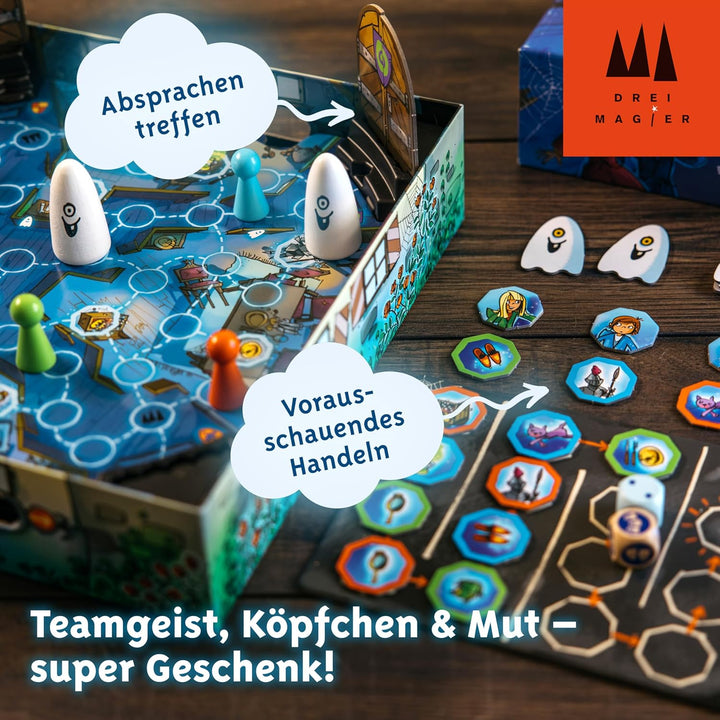 Schmidt Spiele 40896 Die verdrehte Spuknacht, Drei Magier Kinderspiel