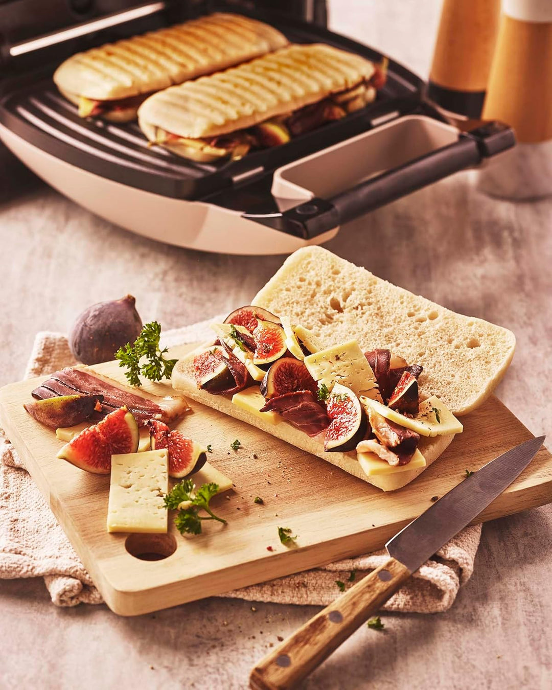 Lagrange 010322 Panini Grill Platte, Aluminium-Guss, 25 cm
