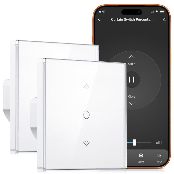 [Neuste Gen.] Etersky Smart Rolladenschalter, Wlan Rolladensteuerung für Rollläden, Jalousien, Marki