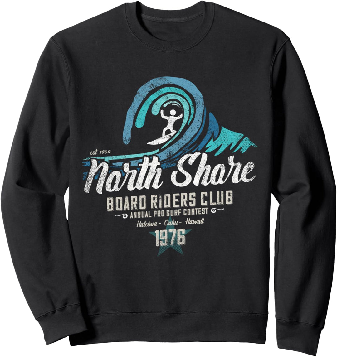 Weinlese North Shore Board Riders Surfing Club, Oahu, Hawaii Sweatshirt