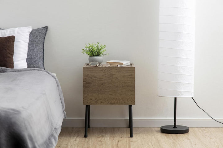 Iris Ohyama, Regal/Kleines Aufbewahrungsmöbel, Set mit 2 Beistellmöbeln, Design, Solide, Büro, Haus