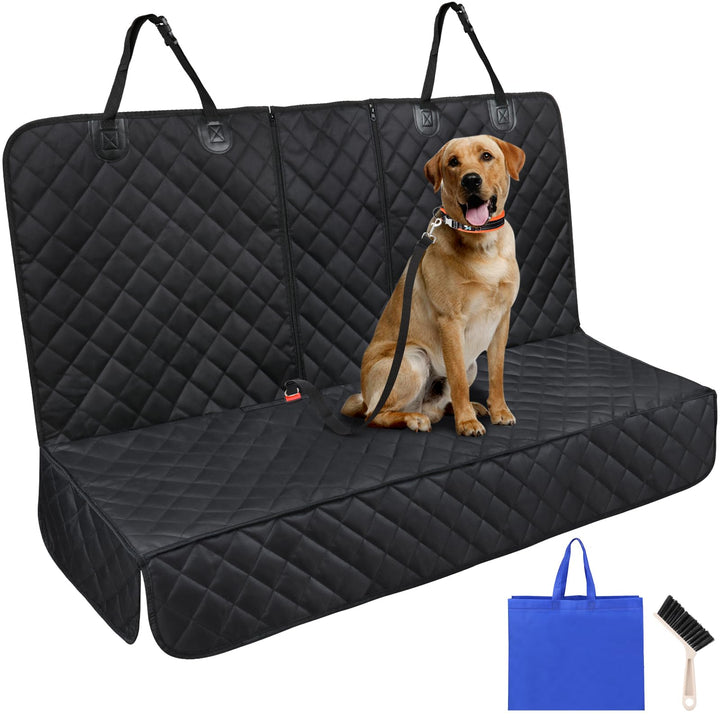 Autoschondecke Hund Rücksitz 136x 119cm Universal Nylon Car Seat Cover Dog Schwarz Hundedecke für me