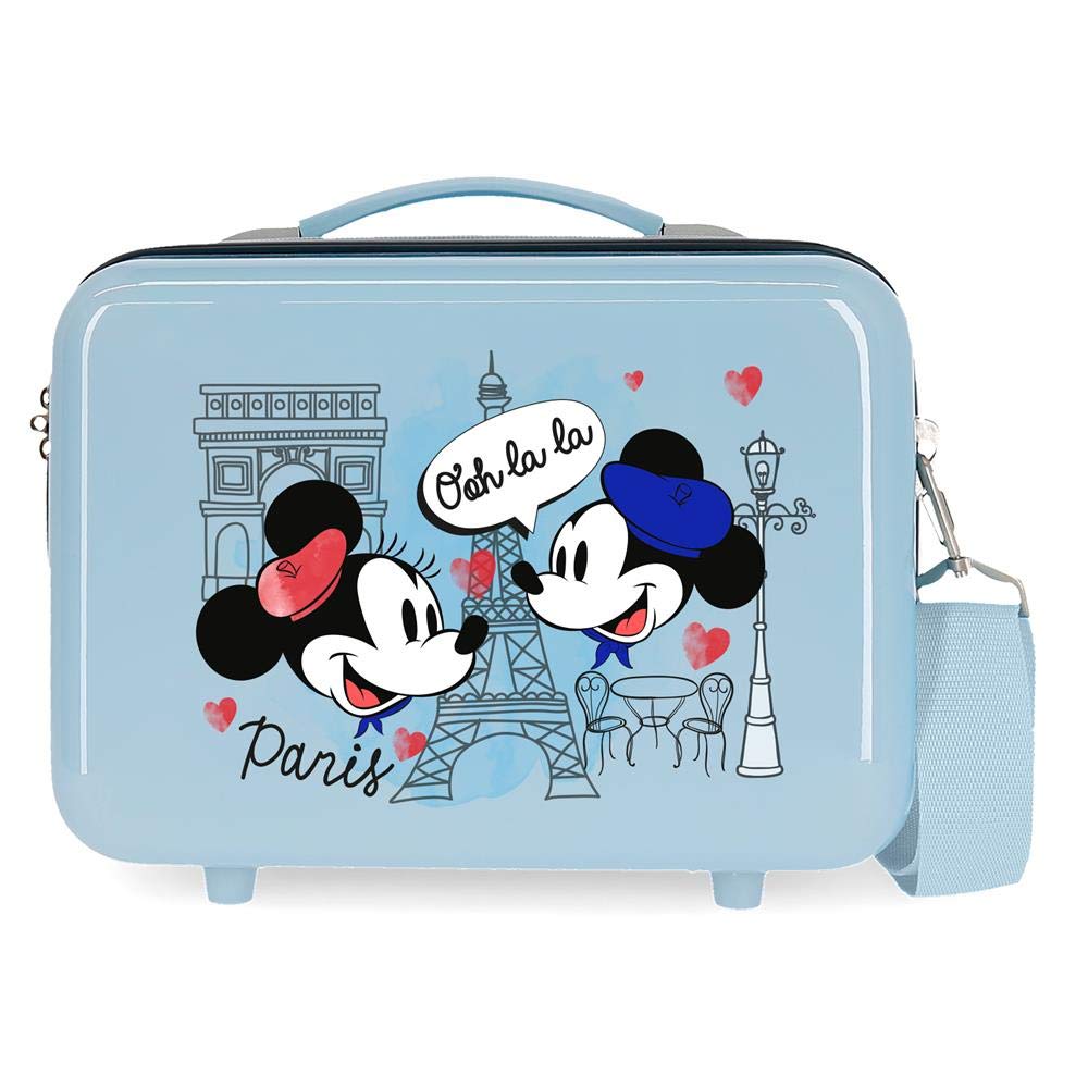 Disney Mickey Let´S Travel Kulturbeutel, anpassbar, Violett, 29 x 21 x 15 cm, starr ABS 9,14 l Blau