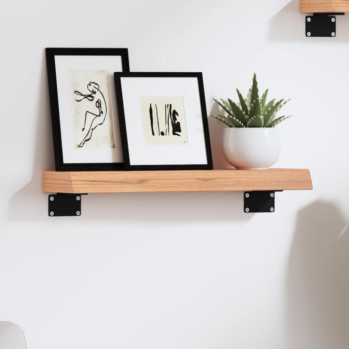 vidaXL Wandregal, Holzregal Regal Handgefertigt mit Baumkante, Wandboard Regalbrett Deko, Bücherrega