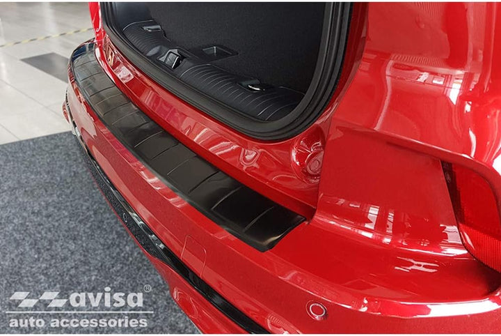 Avisa Schwarz Edelstahl Heckstossstangenschutz kompatibel mit Ford Kuga III ST-Line/Vignale/Hybrid S