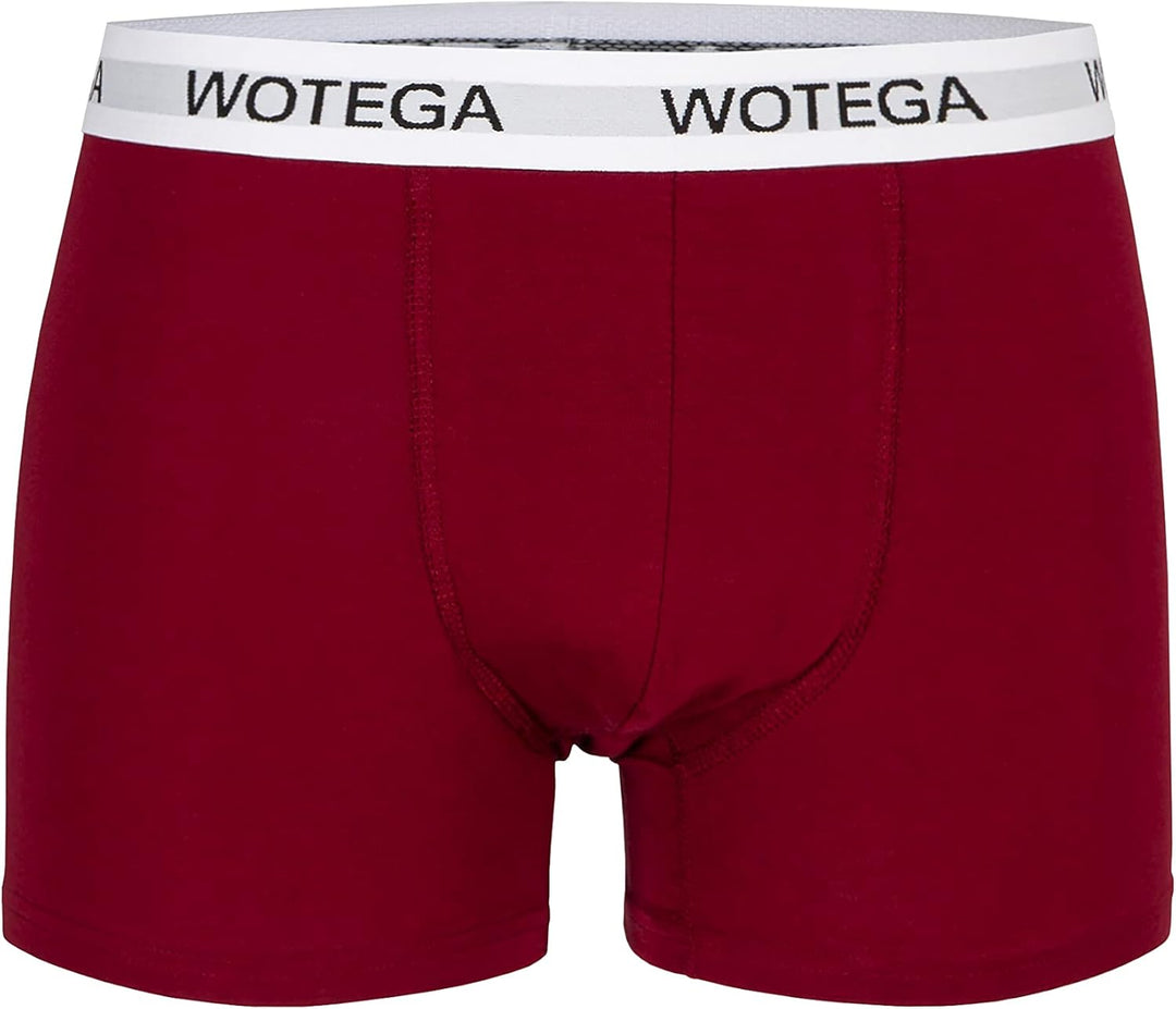 WOTEGA Joe - Boxershorts Herren 6er Pack - Baumwoll Unterwäsche, Rot (Biking Red 191650)