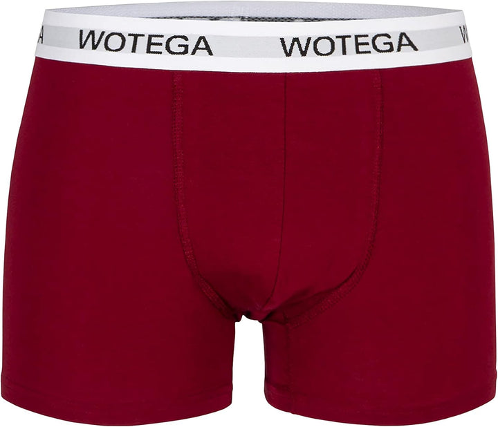 WOTEGA Joe - Boxershorts Herren 6er Pack - Baumwoll Unterwäsche, Rot (Biking Red 191650)