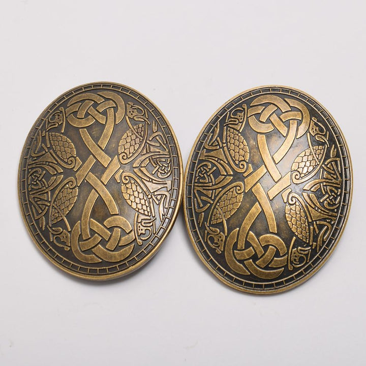 GRACEART Mittelalterlich Wikinger Brosche (1 x Paar)