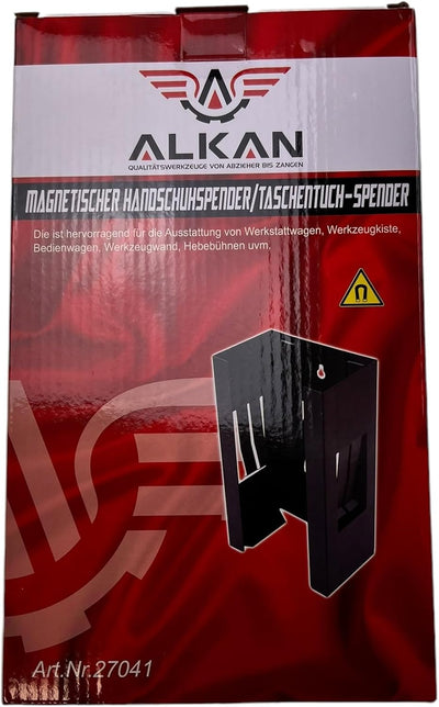 Alkan 27041 Magnetischer Halter für Einweghandschuhe und Taschentuch-Box/Handschuhhalter (Handschuhs
