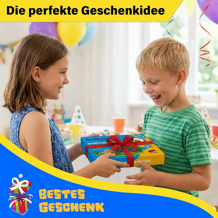 Spiele Kontor Magnetische Bausteine Ägypten - 150 Stück Magnetbausteine | Kinderspielzeug für Jungen